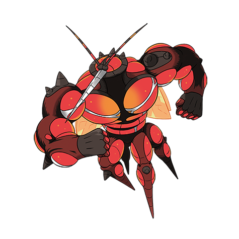 Buzzwole - Bug/Fighting type Pokémon #794, official artwork