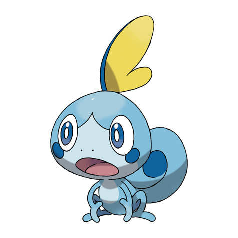 Sobble - Water type Pokémon #816, official artwork