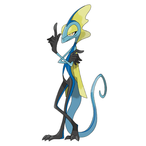 Inteleon - Water type Pokémon #818, official artwork
