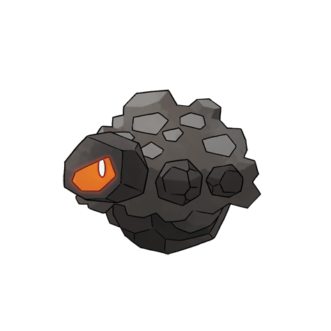 Rolycoly - rock type Pokémon #837, official artwork from Pokédex