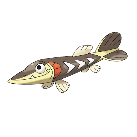 Arrokuda - Water type Pokémon #846, official artwork