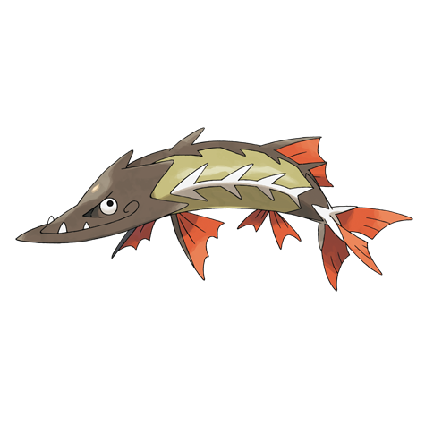 Barraskewda - Water type Pokémon #847, official artwork