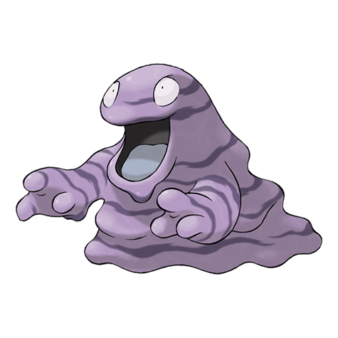 Grimer - Poison type Pokémon #88, official artwork