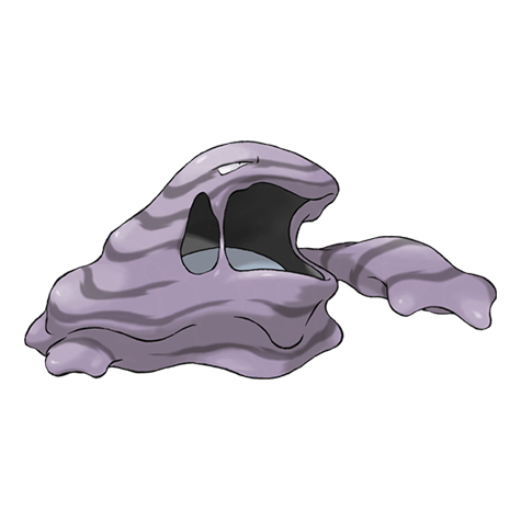 Muk - Poison type Pokémon #89, official artwork