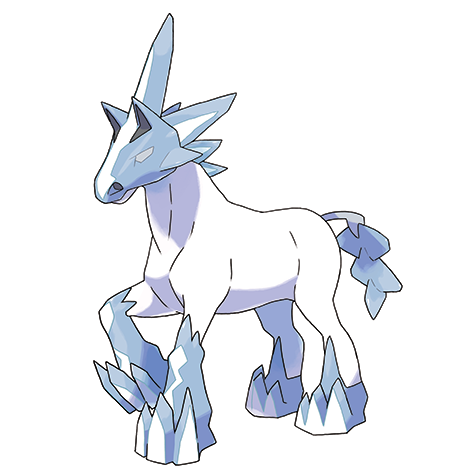 Glastrier - Ice type Pokémon #896, official artwork