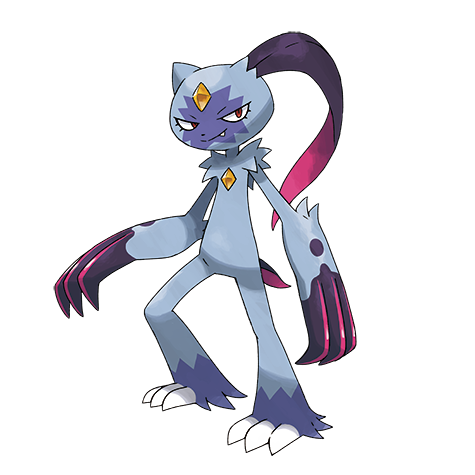 Sneasler - Fighting/Poison type Pokémon #903, official artwork