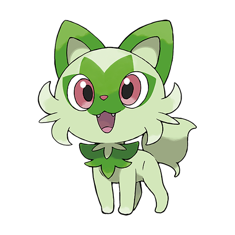 Sprigatito - Grass type Pokémon #906, official artwork