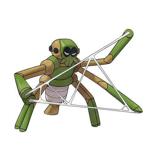 Spidops - Bug type Pokémon #918, official artwork