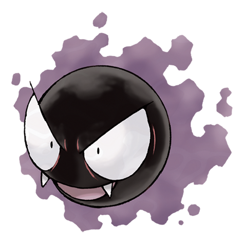 Gastly - ghost/poison type Pokémon #92