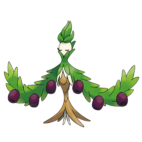 Arboliva - grass/normal type Pokémon #930, official artwork from Pokédex