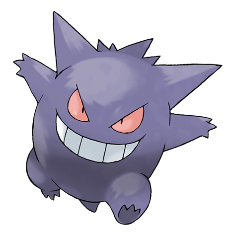 Gengar - ghost/poison type Pokémon #94