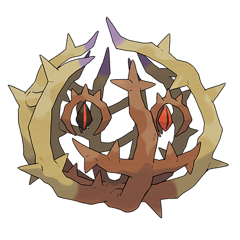 Brambleghast - Grass/Ghost type Pokémon #947, official artwork