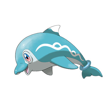 Finizen - Water type Pokémon #963, official artwork