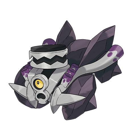 Revavroom - steel/poison type Pokémon #966, official artwork from Pokédex
