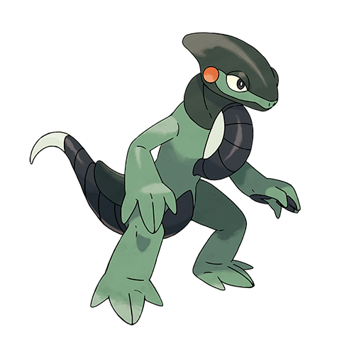 Cyclizar - dragon/normal type Pokémon #967, official artwork from Pokédex