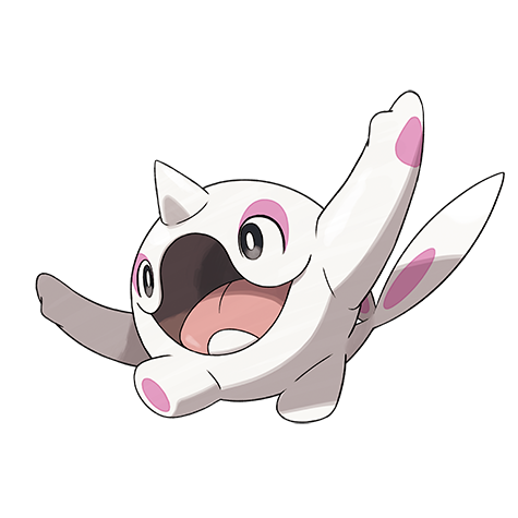 Cetoddle - Ice type Pokémon #974, official artwork