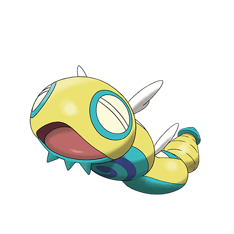 Dudunsparce-two-segment - normal type Pokémon #982, official artwork from Pokédex