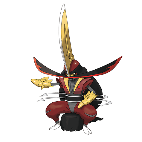 Kingambit - dark/steel type Pokémon #983, official artwork from Pokédex