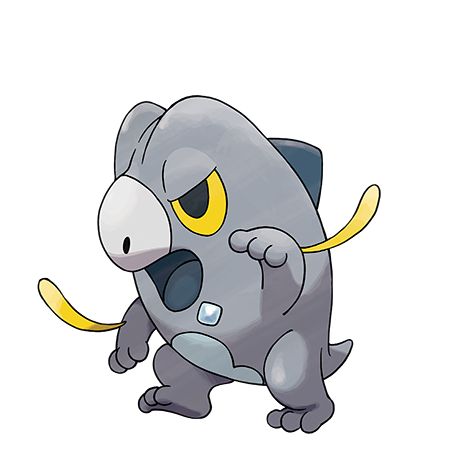 Frigibax - Dragon/Ice type Pokémon #996, official artwork