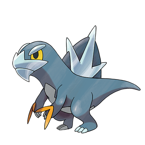 Arctibax - Dragon/Ice type Pokémon #997, official artwork